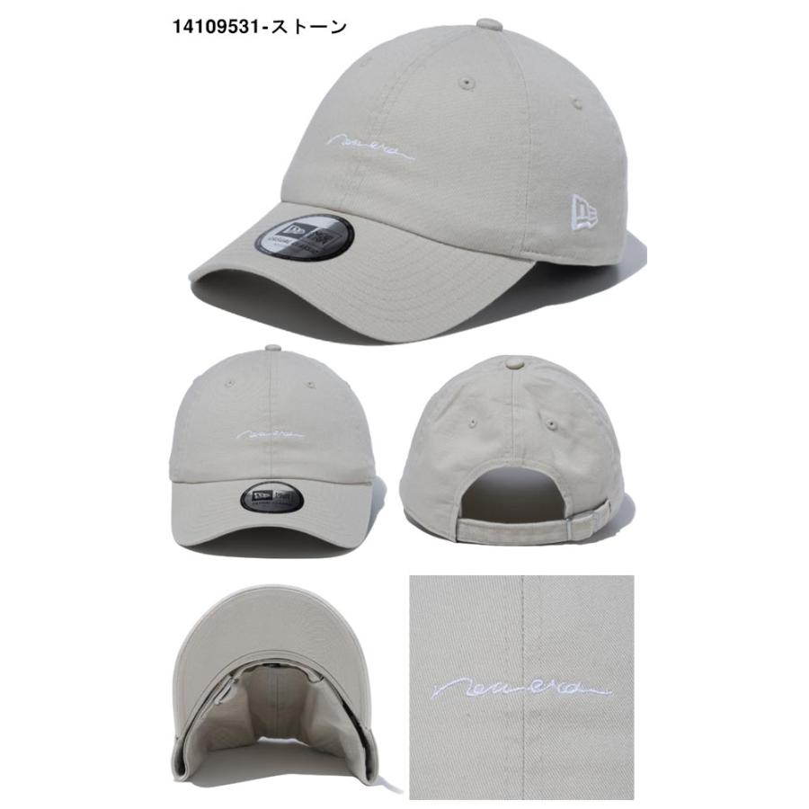 ニューエラ キャップ メンズ レディース NEW ERA CASUAL CLASSIC 手書き風 ロゴ 帽子 CAP アジャスター 13750906 13750904 2024春夏新色｜phants｜07