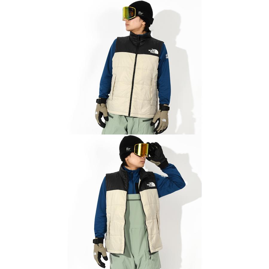 ノースフェイス メンズ 3way 中綿 スノーボード ウェア スキー THE NORTH FACE スノーバード トリクライメイト ジャケット アイボリー ns62515 2025-2026冬新作_15