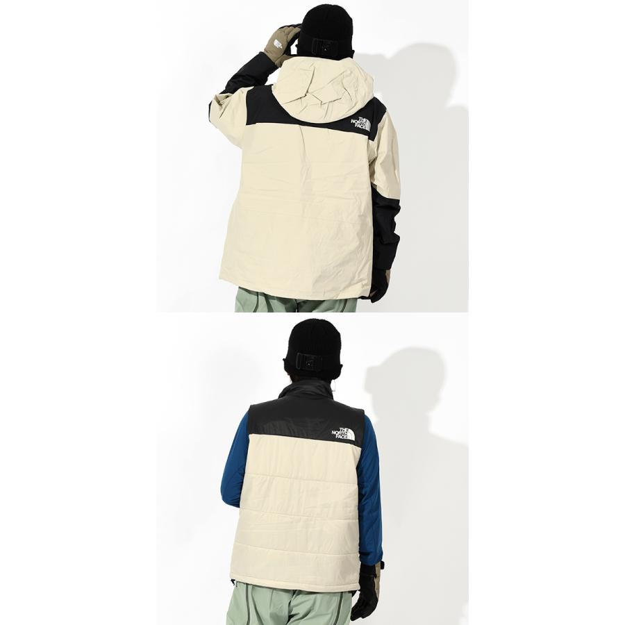 ノースフェイス メンズ 3way 中綿 スノーボード ウェア スキー THE NORTH FACE スノーバード トリクライメイト ジャケット アイボリー ns62515 2025-2026冬新作_16