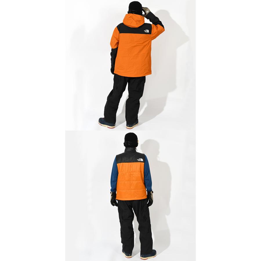 ノースフェイス メンズ 3way 中綿 スノーボード ウェア スキー THE NORTH FACE スノーバード トリクライメイト ジャケット オレンジ ns62515 2025-2026冬新作_12
