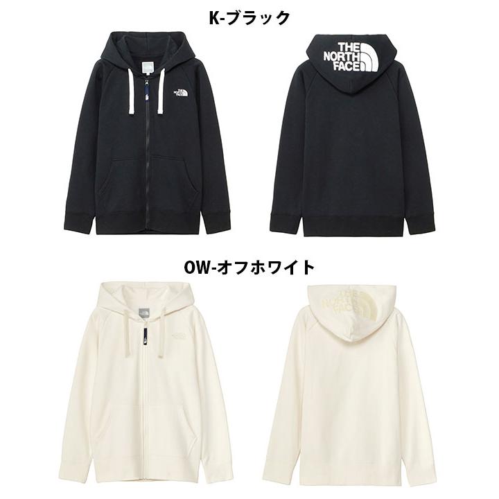 ノースフェイス フルジップ 両面 プリント スウェット フード パーカー レディース М / トレーナー 裏起毛 ハイネック シンプル ブラック THE NORTH FACE - ノースフェイス フルジップ 両面 プリント
