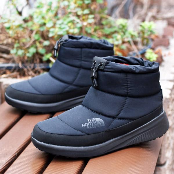 THE NORTH FACE ネプシ　ブラック ブーツ THE NORTH FACE ノースフェイス 撥水 ヌプシ ショート ブーツ