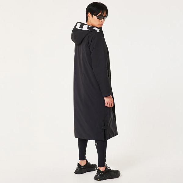 【バックビッグロゴ 美品】OAKLEY ベンチコート 黒 Lサイズ ロングコート OAKLEY（オークリー） 30%off ベンチコート メンズ ロング ジャケット