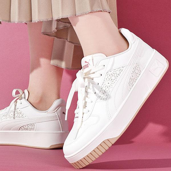 PUMA（プーマ） 現品のみ 24.5cm レーザーカット デザイン 厚底