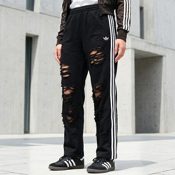 adidas Originals アディダス ルーズフィット ダメージ加工 スウェット