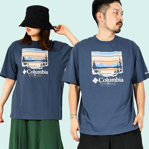 ゆうパケット対応可能！コロンビア 半袖Tシャツ Columbia メンズ レディース パスレイクグラフィックTシャツ 綿100% AJ2959 2024春夏新作｜phants｜17