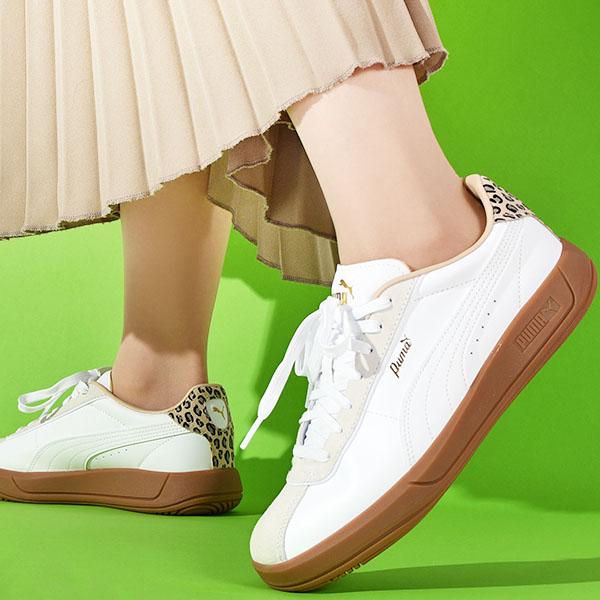 PUMA ヒョウ柄 プーマ レディース スニーカー CLUB クラシカ