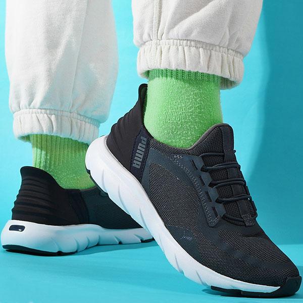 PUMA（プーマ） 立ったままスッと履ける 幅広 スニーカー スリッポン