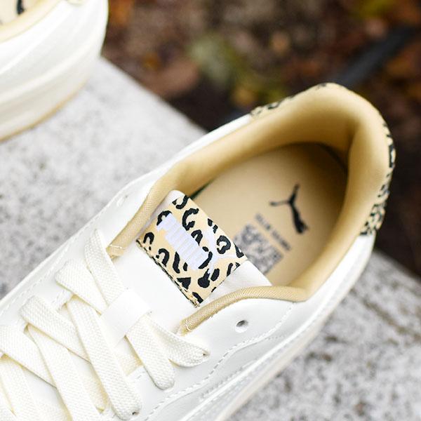 PUMA（プーマ） ヒョウ柄 厚底 レディース スニーカー コート ラリー