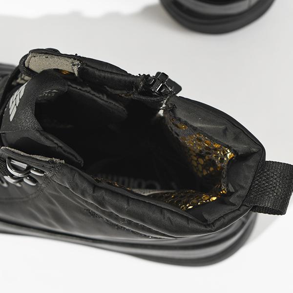 超美品 コロンビア 防水 防滑 ショートブーツ 黒 25 Columbia（コロンビア） ブーツ スノーシューズ 防滑 防水 軽量