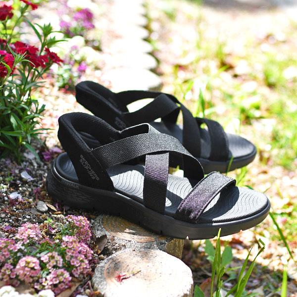 SKECHERS 手を使わずにスッと履ける スケッチャーズ サンダル