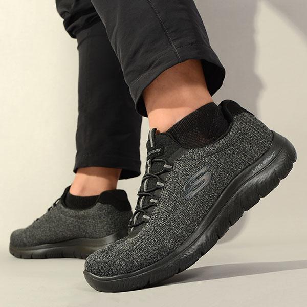 SKECHERS（スケッチャーズ） 低反発 スニーカー ゴム紐 メンズ SUMMITS