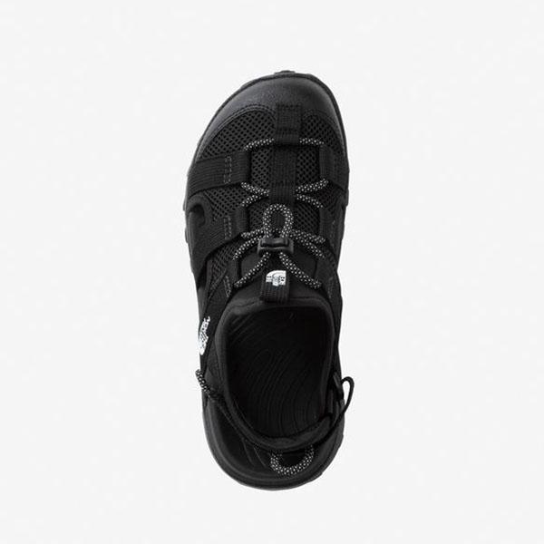 つま先 保護 水陸両用 ノースフェイス サンダル キッズ 子供 スニーカー THE NORTH FACE シャンダル ブラック 黒 NFJ02693 2026春夏新作の画像