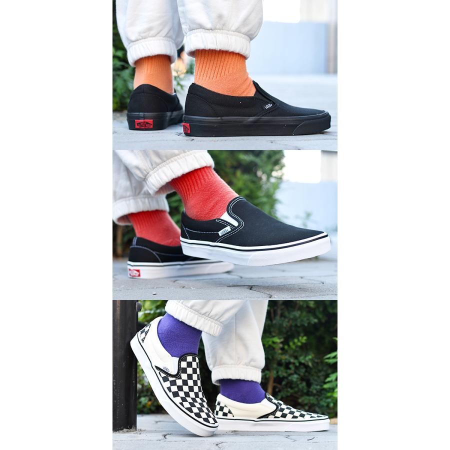 Vans スリッポンスニーカー ブラック/ホワイト VANS（ヴァンズ） スニーカー スリッポン バンズ メンズ レディース