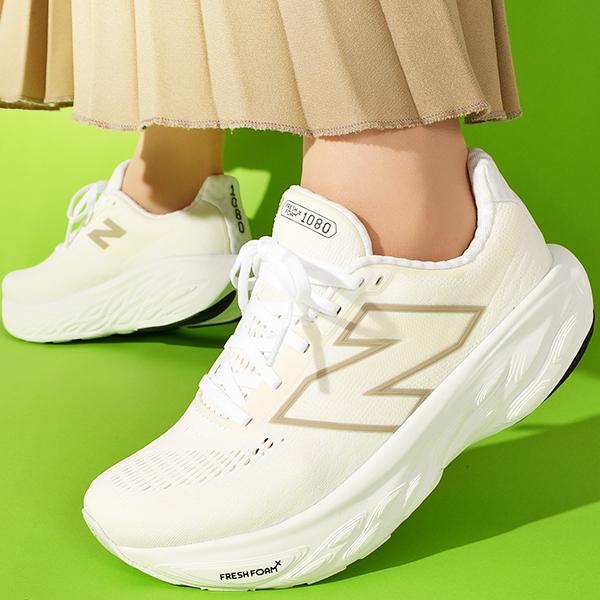 New Balance ホワイト フーディ サイズ1 New Balance ニューバランス 厚底 スニーカー レディース 幅広 ワイド