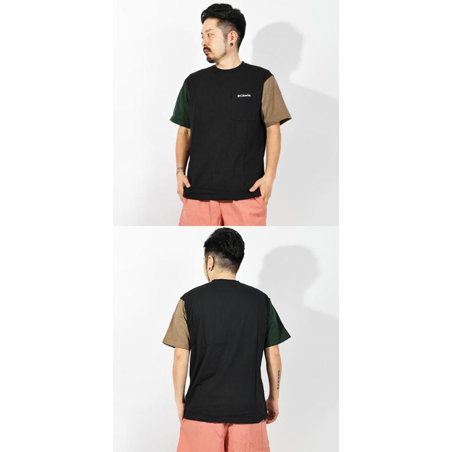 ゆうパケット対応可能！コロンビア 半袖Tシャツ Columbia メンズ レディース ヤングストリート UVカット 胸ポケット 綿100% XE1769 2024春夏新作｜phants｜08