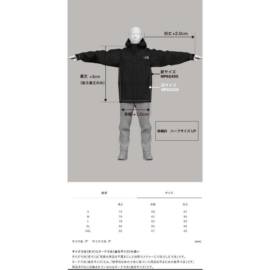 THE NORTH FACE（ザ ノースフェイス） サイズ感リニューアル ノース