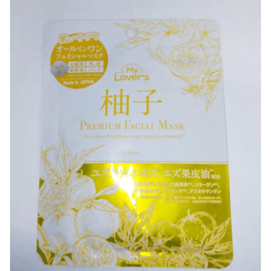 my Lover's柚子プレミアムフェイシャルマスク1枚入り : ファルマビズ