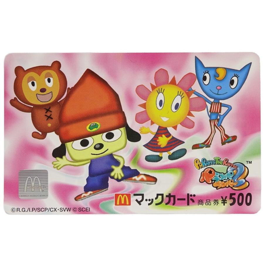 普通郵便なら送料無料】マックカード 500円 パラッパラッパー2 /044868