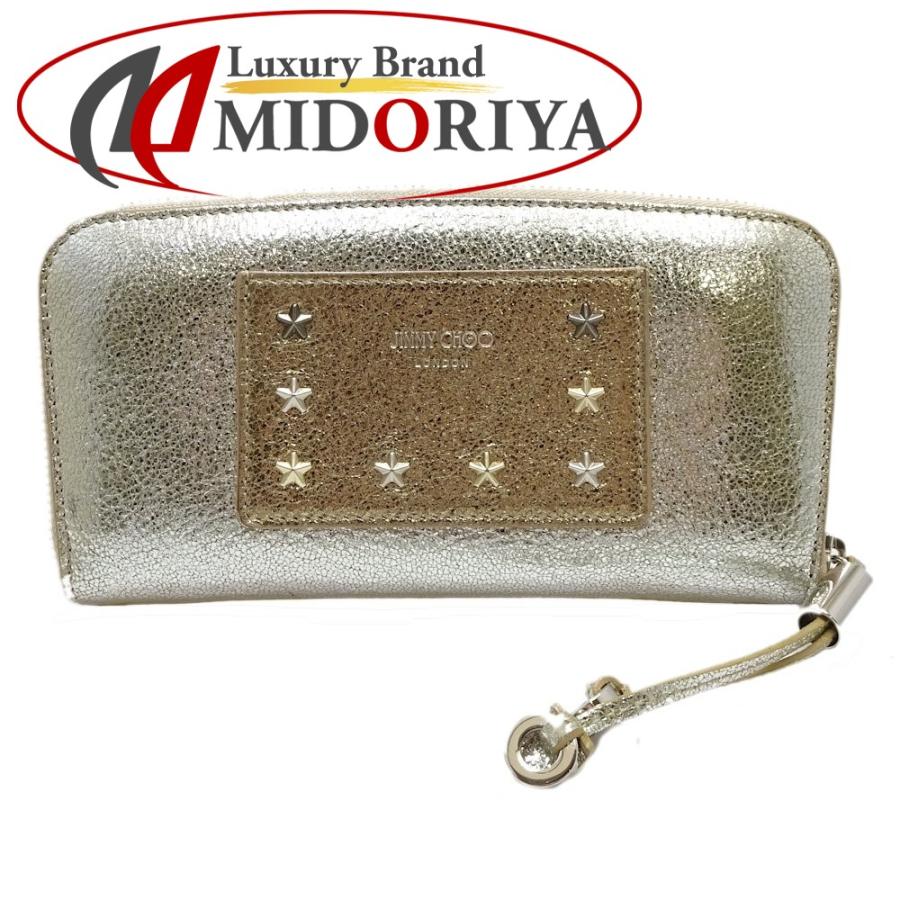ジミーチュウ JIMMY CHOO 長財布 ラウンドファスナー フィリッパ レザー フィリッパ その他財布 メタリック レザー シルバー 【 ジミーチュウ JIMMY CHOO 長財布 ラウンドファスナー フィリッパ レザー フィリッパ その他財布 メタリック レザー シルバー 【