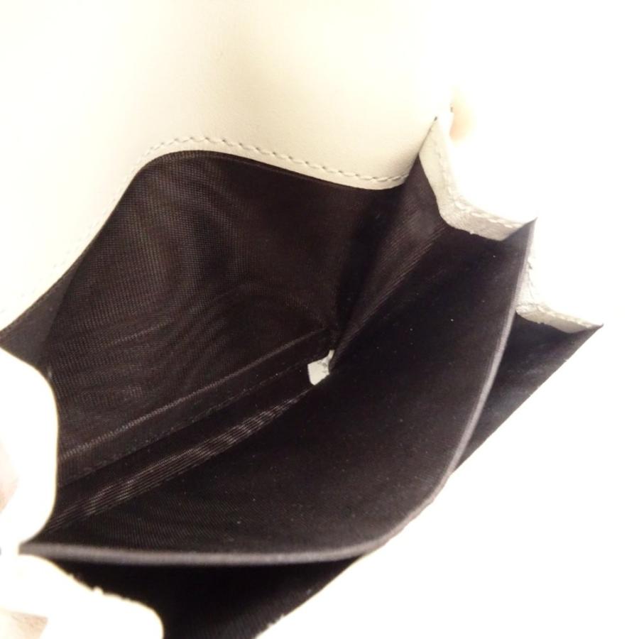 GUCCI グッチ コンパクト財布 三つ折り シルヴィ レザー アイボリー  