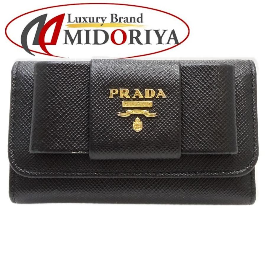 楽天市場】プラダ キーケース レザー ブラック 1PG222 PRADA 6連キー 