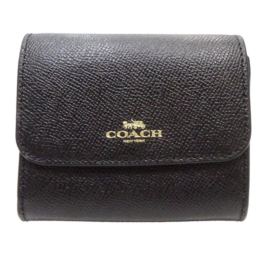 COACH（コーチ） コインケース 二つ折り レザー ブラック F54843 