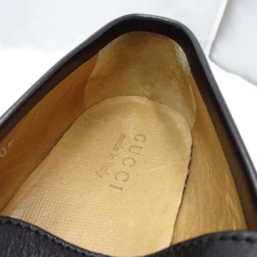 グッチ Gucci ローファー メンズ レザー ブラック サイズ40 中古 株式会社midoriya 通販 Yahoo ショッピング