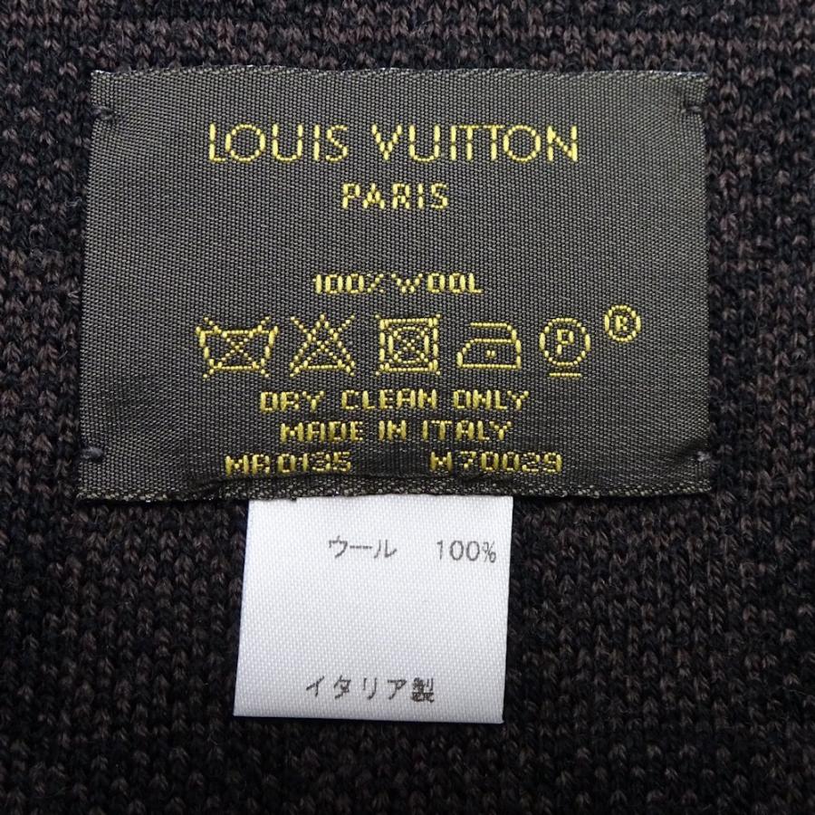【新品同様 / 希少】 ルイヴィトン LOUIS VUITTON マフラー メンズ ウール100％ エシャルプ プティ ダミエ ブラウン M70029 /048583 【中古】 【2658275141】(15309円)