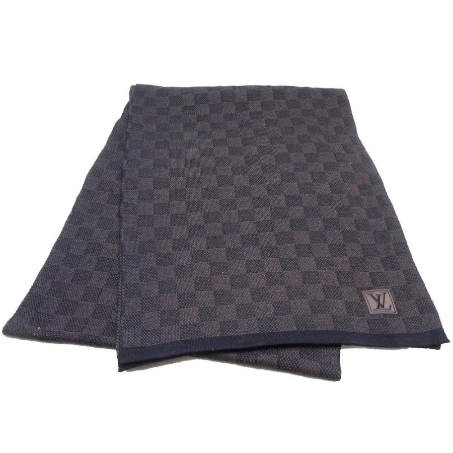 【新品同様 / 希少】 ルイヴィトン LOUIS VUITTON マフラー メンズ ウール100％ エシャルプ プティ ダミエ ブラウン M70029 /048583 【中古】 【2658275141】(15309円)