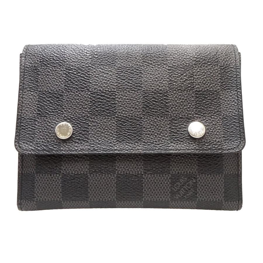 ヴィトン コンパクト財布 LOUIS VUITTON（ルイ・ヴィトン） コンパクト財布 メンズ ダミエ グラ