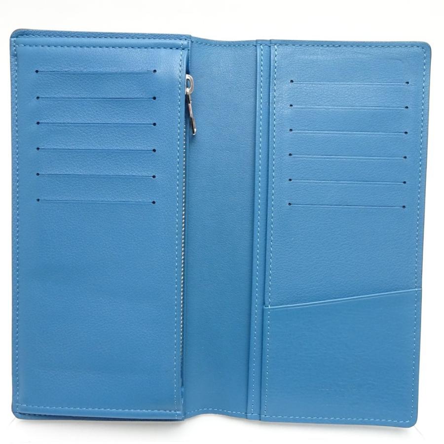 Louis Vuitton 長財布 青 明日着 限定カラー 青 マヒナ イリス 長財布 FLAP ルイヴィトン