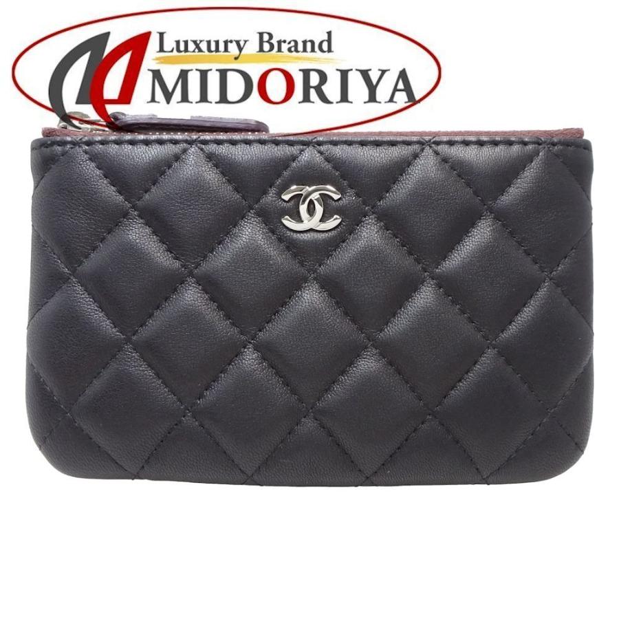 CHANEL マトラッセ ラムスキン クラッシック ミニ ポーチ コインケース