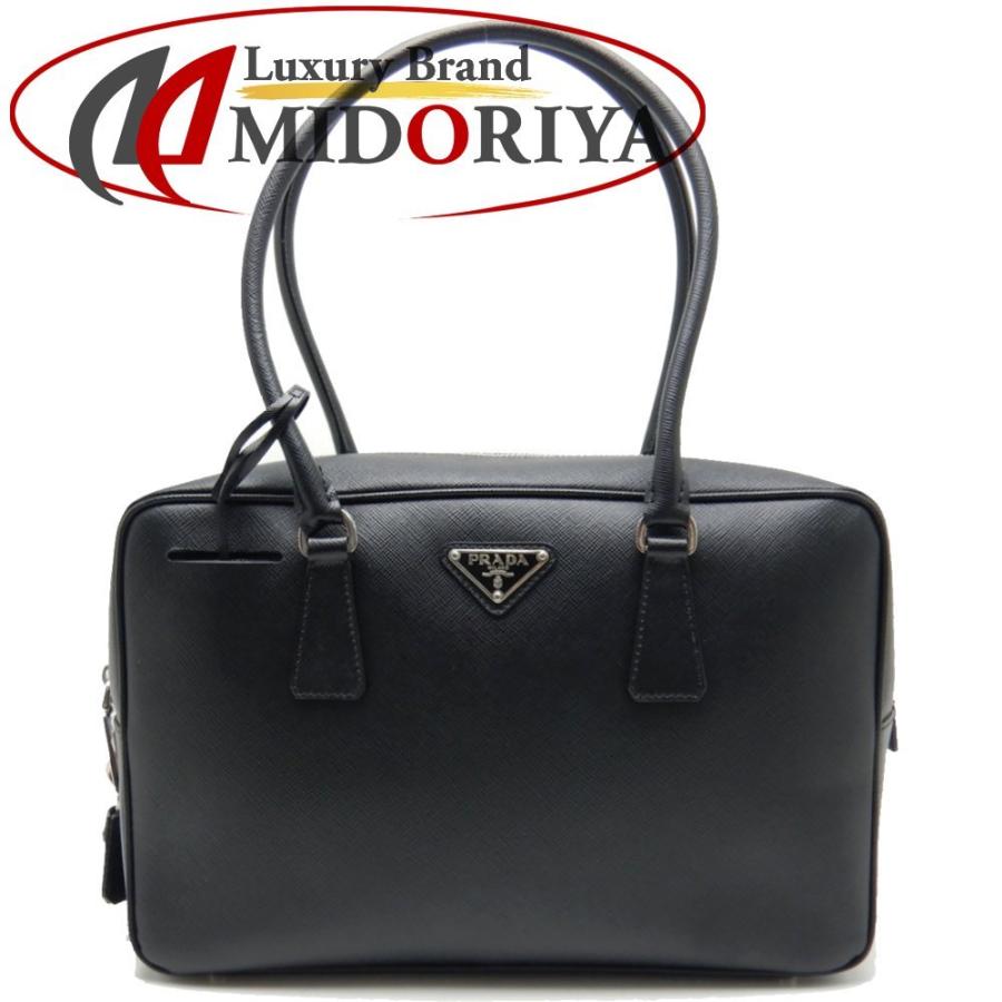 プラダ PRADA BL0095 ハンドバッグ サフィアーノレザー NERO ブラック 