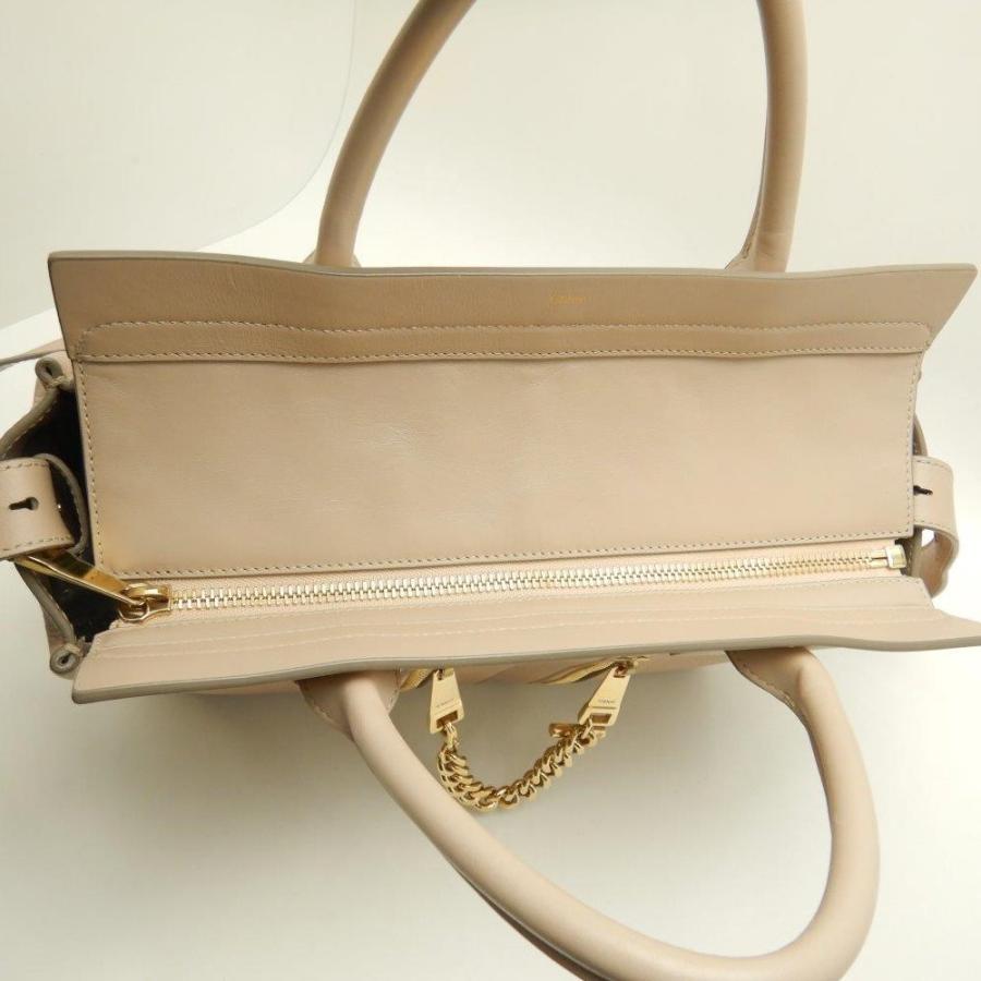 Chloé ベージュレザーハンドバッグ Chloe クロエ 3S0400-965 ケイト 2WAYバッグ レザー ベージュ
