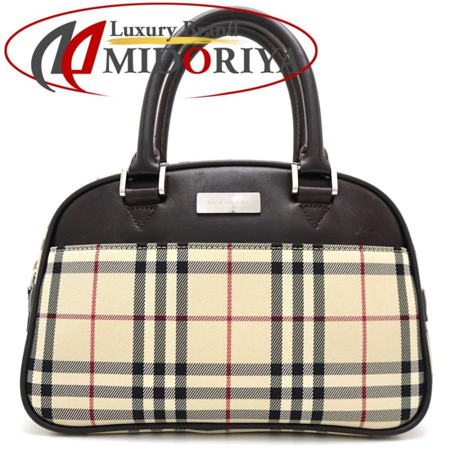 BURBERRY バーバリー ハンドバッグ キャンバス×レザー ノバチェック  