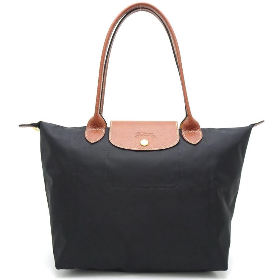 LONGCHAMP（ロンシャン） トートバッグ ナイロン×レザー ブラック
