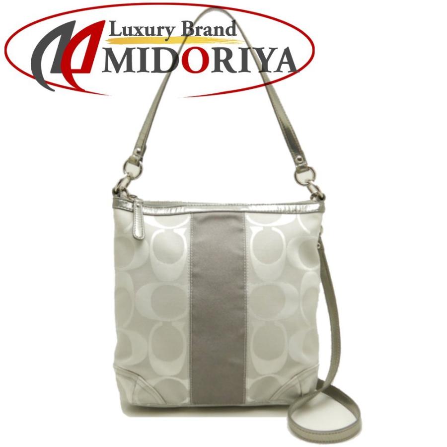 ＣＯＡＣＨバッグ Coach 13278 Silver/Graphite Signature Crossbody/Shoulder Bag