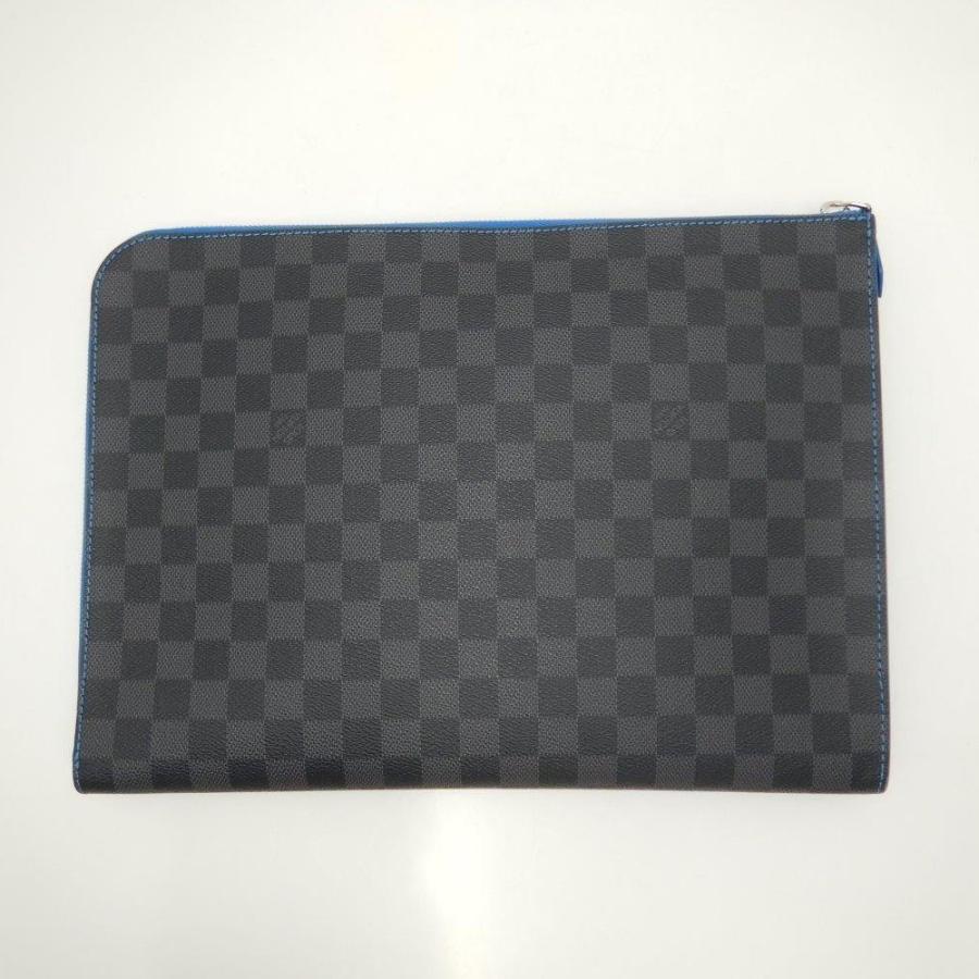 【中古】ルイヴィトン LOUIS VUITTON N64032 TY0230 ダミエグラフィット ポシェットジュールGM クラッチバッグ 美品 LOUIS VUITTON（ルイ・ヴィトン） LOUIS VUITTON N64032 ダミエグラ