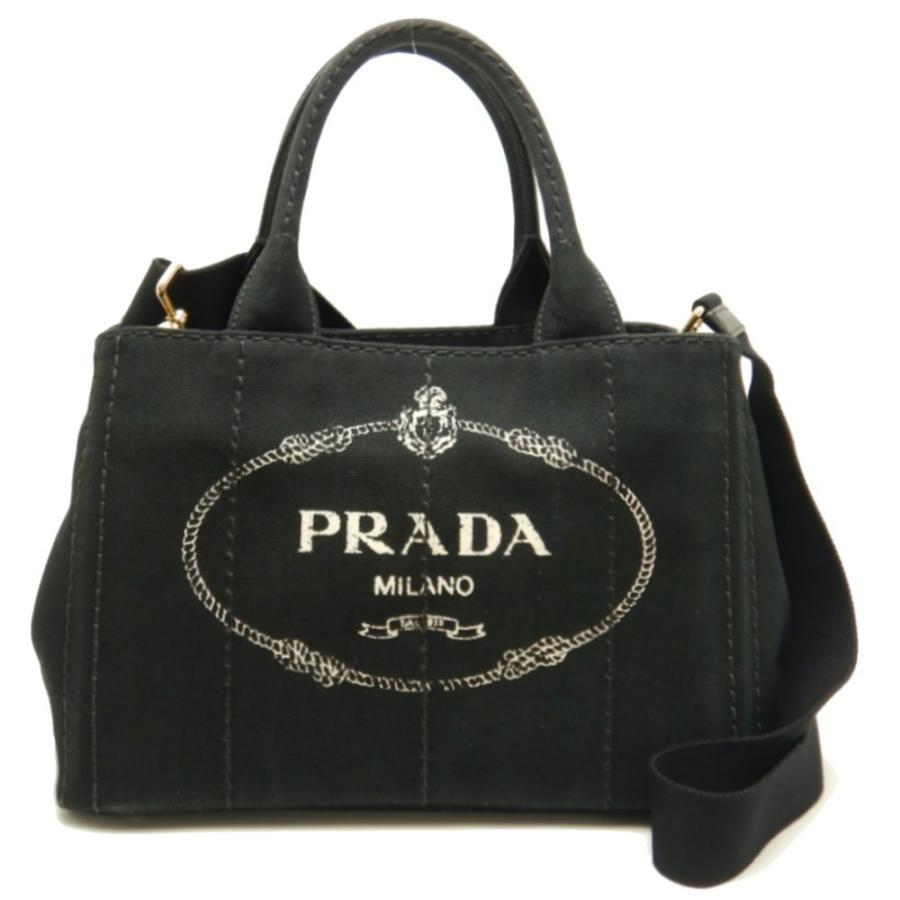 プラダ PRADA 1BG439 カナパ キャンバス NERO ブラック 2WAY トートバッグ/050432【中古】｜phasemidoriya78｜10