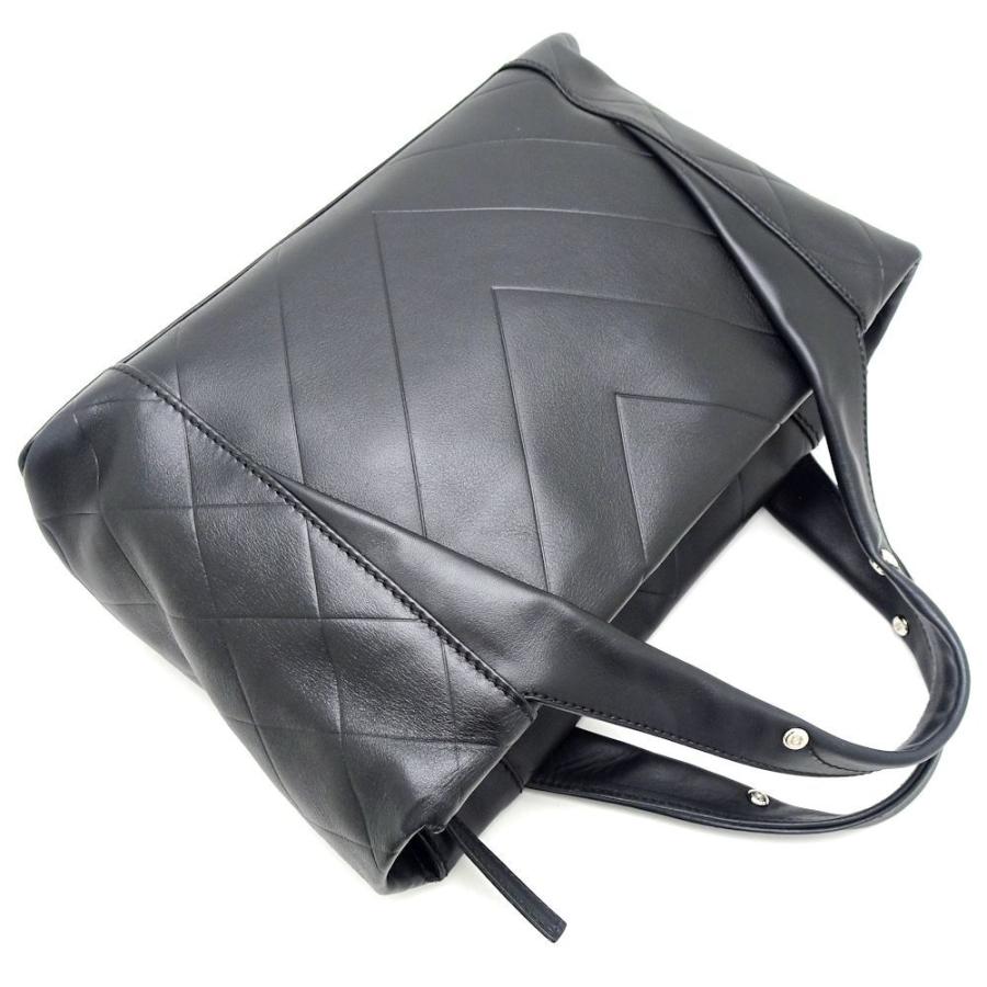CHANEL（シャネル） トートバッグ シェブロン レザー 黒 ブラック