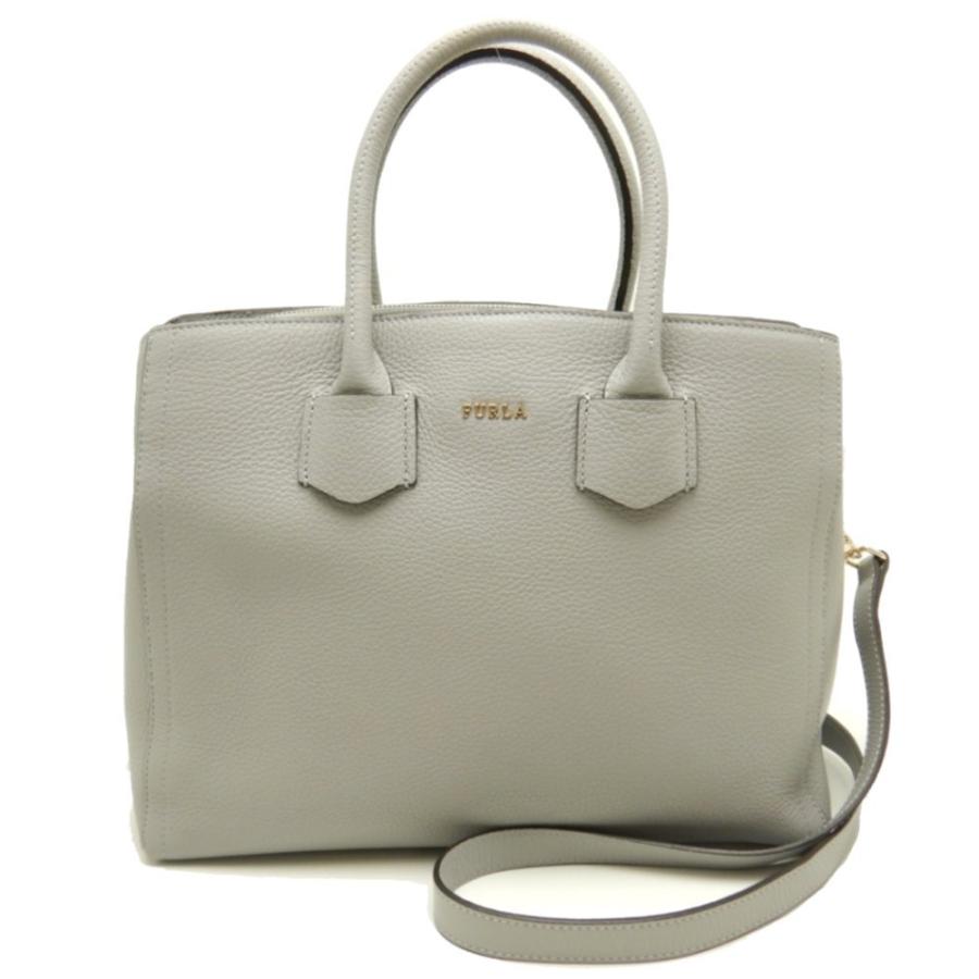 FURLA フルラ アルバM 2WAYバッグ レザー グレー ショルダー FURLA フルラ アルバM 2WAYバッグ レザー グレー ショルダー
