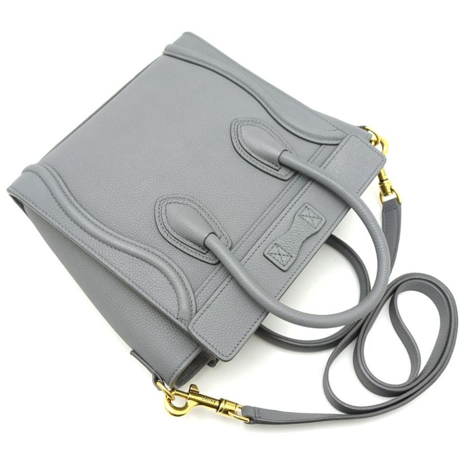 最終お値下CELINE セリーヌ ロゴ ストラップ クロスバック タンクグレー CELINE（セリーヌ） ハリー クロスボディ ショルダー バッグ 12233