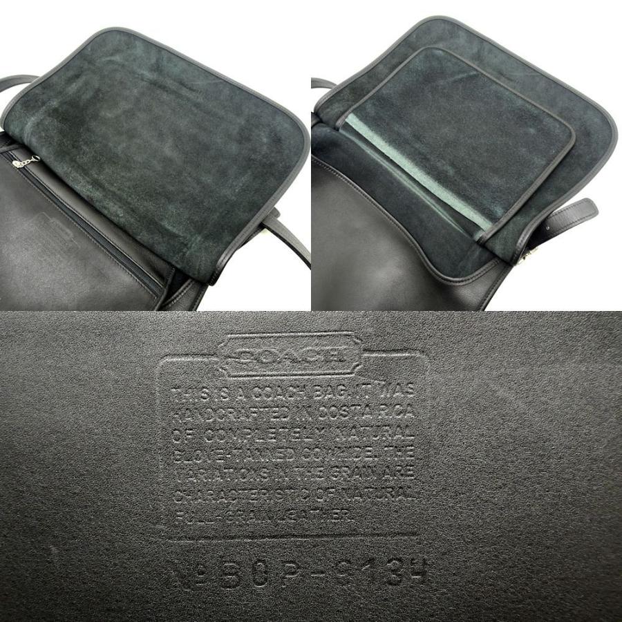 COACH コーチ 9134 ショルダーバッグ 斜め掛け レザー 黒 ブラック