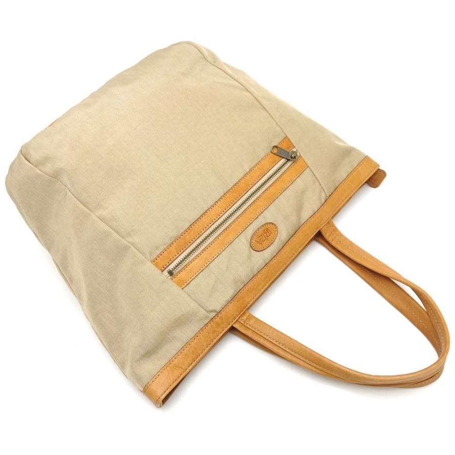 IBIZA（イビサ） トートバッグ ナイロン×レザー ベージュ系 ピンク系