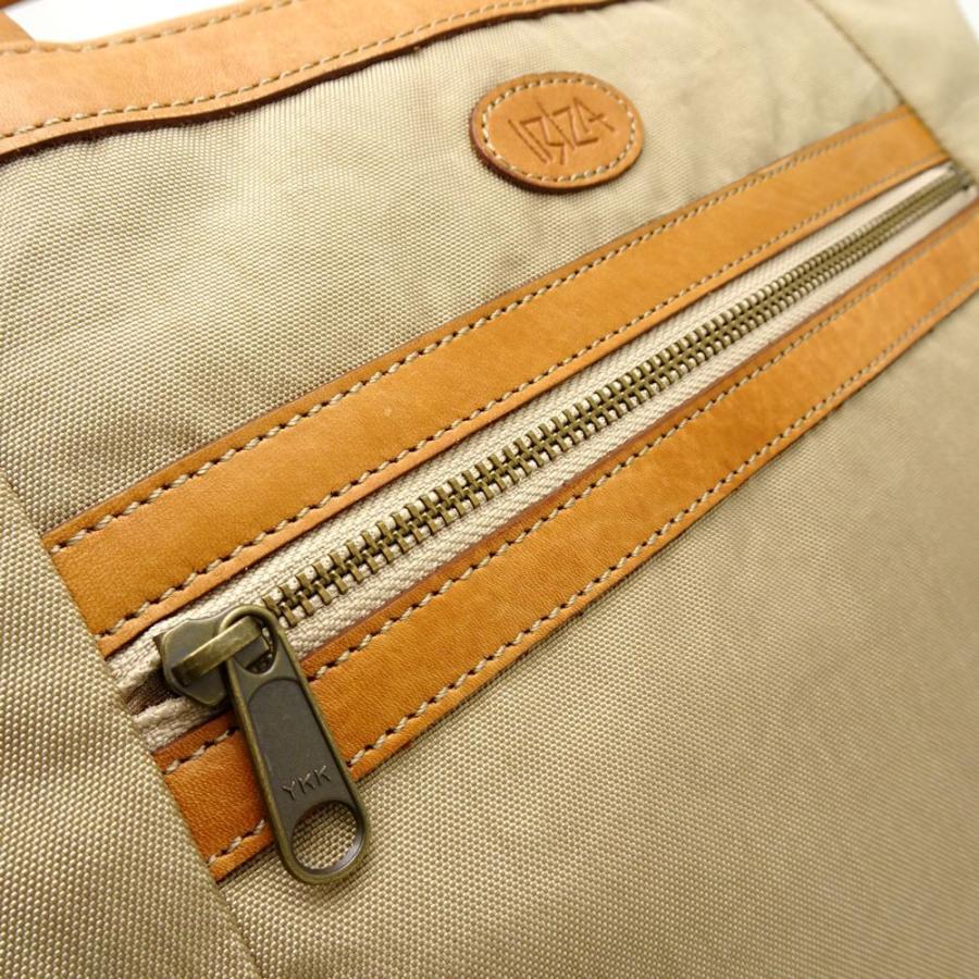 IBIZA（イビサ） トートバッグ ナイロン×レザー ベージュ系 ピンク系