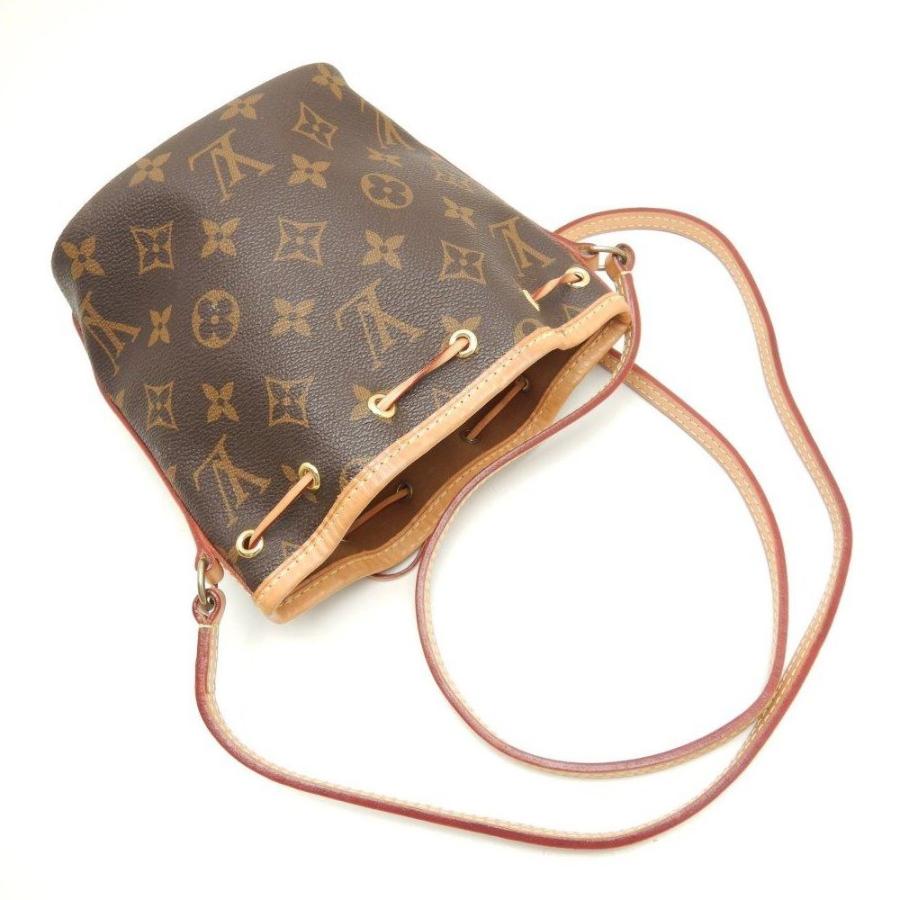 未使用 展示品 ルイ ヴィトン LOUIS VUITTON モノグラム ナノ ノエ ショルダー バッグ ブラウン M41346 RFID VLP 90175184 LOUIS VUITTON（ルイ・ヴィトン） LOUIS VUITTON M41346 モノグラム