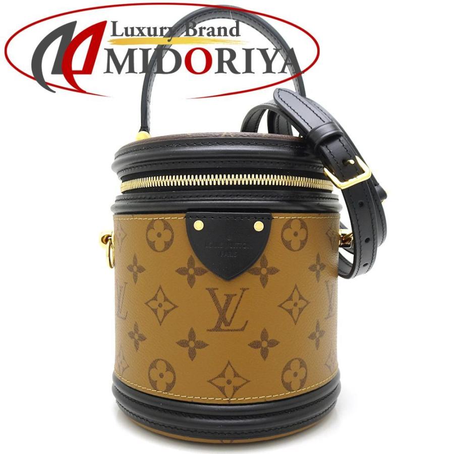 新品同様 LOUIS VUITTON ルイヴィトン カンヌ ショルダーバッグ M43986 モノグラムリバース ブラウン ブラック 中古 4b012860 LOUIS VUITTON（ルイ・ヴィトン） LOUIS VUITTON M43986 モノグラム