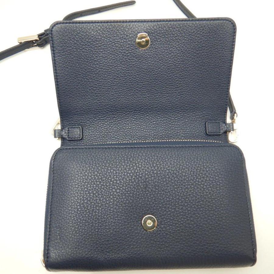 TORY BURCH トリーバーチ ショルダーウォレット レザー ネイビー TORY BURCH トリーバーチ ショルダーウォレット レザー ネイビー