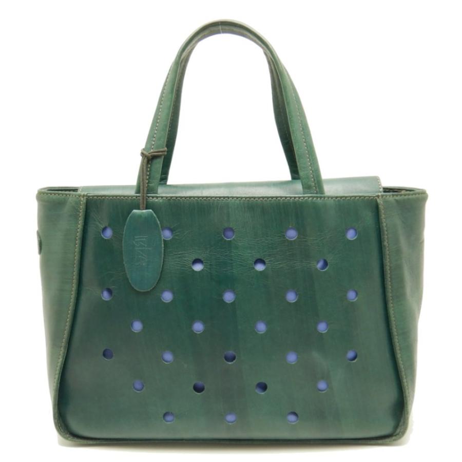 IBIZA（イビサ） トートバッグ レザー グリーン 緑/050597 イビザ 